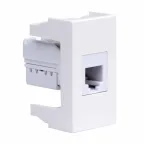 Розетка телефонная RJ12 Viva белая 1 модуль