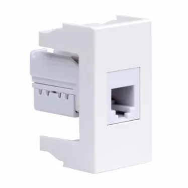 Розетка телефонная RJ12 Viva белая 1 модуль