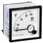 Вольтметр 100В 96х96 AC непосредственное включение Э47