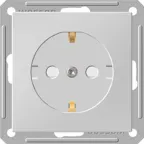 Розетка W59 скрытая, с заземлением, со шторками, 16А, механизм, белый