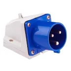 Вилка стационарная 513 2Р+РЕ 16А 220В IP44 PROxima