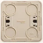 ЭТЮД Выключатель кнопочный наружный бежевый