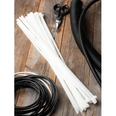 Хомут P6.6 стандартный белый 7.6x400 (100шт) FlexLock PROxima