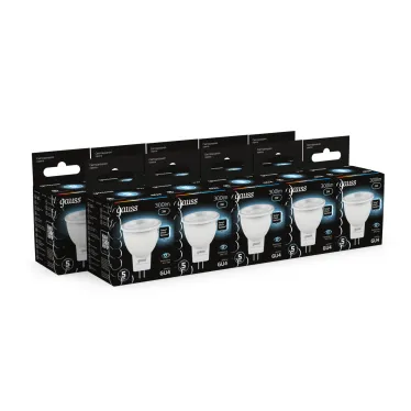 Лампа светодиодная LED 3Вт GU4 220В 4100К MR11 d35х45мм | 132517203 | Gauss