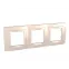 Unica Бежевый Рамка 3-ая | MGU2.006.25 | Schneider Electric