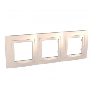 Unica Бежевый Рамка 3-ая | MGU2.006.25 | Schneider Electric