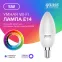 Лампа светодиодная Smart Home RGBW E14 C37 5 Вт 2700-6500K 1/10/100 | 1190112 | Gauss
