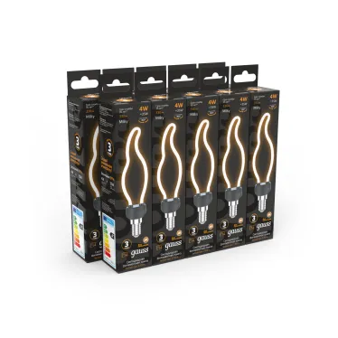 Лампа светодиодная LED Filament Bulbless CT35 Milky E14 4W 330lm 2700K 35*150mm 1/10/100 | 1000801104 | Gauss