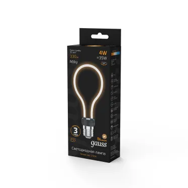 Лампа светодиодная LED Filament Bulbless A72 Milky E27 4W 330lm 2700K 72*160mm 1/10/100 | 1004802104 | Gauss
