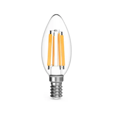 Лампа светодиодная Filament Свеча 13W 1100lm 2700К Е14 LED 1/10/50 | 103801113 | Gauss