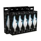 Лампа светодиодная Black LED Свеча на ветру E14 9.5W 950lm 4100K | 104101210 | Gauss