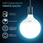 Лампа светодиодная Black LED G125 E27 22W 1840lm 4100K | 105102222 | Gauss
