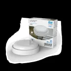 Светильник светодиодный ДБП 8 Вт 700 лм 6500К AC 220В Белый IP65 круг D140х48мм Пластик ЖКХ Elementary Gauss