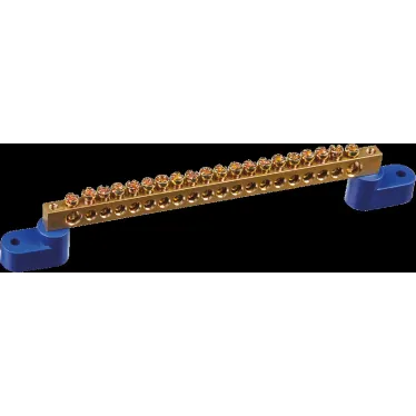 Шина нулевая на двух угловых изоляторах NBB-M69-20C2/B