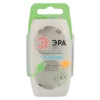 Тройник 2гн, с заземл, со шторками (сл. кость) (10/60/1440) SP-2e-I