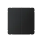 ARTGALLERY 2-клавишный выключатель кнопочный, сх.2, 10А, механизм, карбон