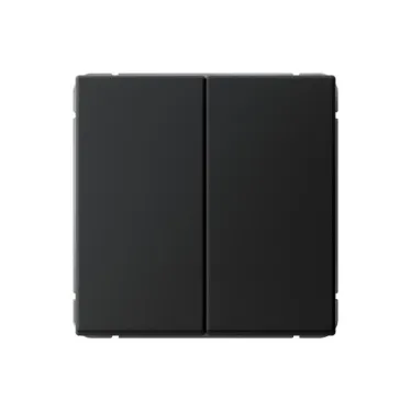 ARTGALLERY 2-клавишный выключатель кнопочный, сх.2, 10А, механизм, карбон