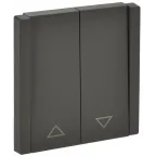 FORTE@PIANO Выключатель жалюзи 10А FP311 серый IEK