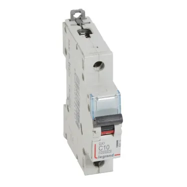 Автоматический выключатель DX? 10000 - 16 кА - тип характеристики C - 1П - 230/400 В~ - 10 А - 1 модуль