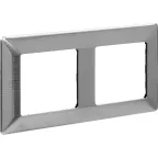 Valena LIFE Рамка 2 поста сталь универсальная