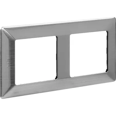 Valena LIFE Рамка 2 поста сталь универсальная