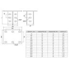Кронштейн потолочный двойной 800мм