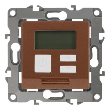 Терморегулятор универс.230В-Imax16А, Эра12, медь, 12-4111-14