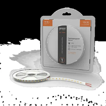 Лента светодиодная LED 5050/60-SMD 10 Вт/м 700 лм/м 3000К DC 12В IP65 10мм (блистер 5м) Basic Gauss