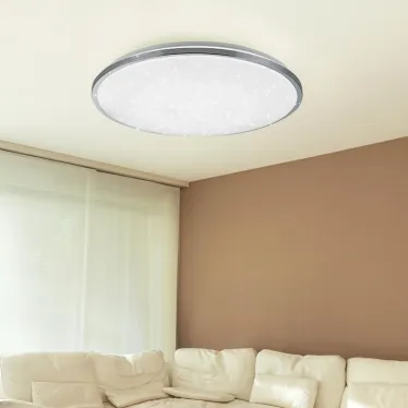 Светильник потолочный светодиодный Классик с ДУ SPB-6-70-RC Chrome 70Вт 3000-6500К 4800Лм ЭРА