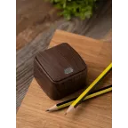 Выключатель 1-клавишный ОП Минск 10А с индикатором темное дерево