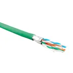 Витая пара U/FTP кат 6 4 пары AWG23 solid IN LSZH нг(А)-HF зеленый 500м