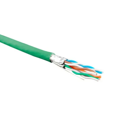 Витая пара U/FTP кат 6 4 пары AWG23 solid IN LSZH нг(А)-HF зеленый 500м