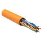 Витая пара U/UTP кат 6 4x2х23AWG solid LSZH 305м оранжевый