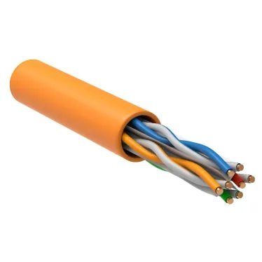 Витая пара U/UTP кат 6 4x2х23AWG solid LSZH 305м оранжевый