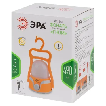 Фонарь кемпинговый светодиодный KA-801 Гном аккумуляторный 4 Вт, 1700мАч 5V, USB, подвес + диммер Элементы питания в комплекте