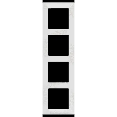 Valena LIFE Рамка 4 поста Эл грей универсальная