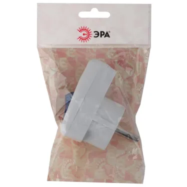 Вилка с/з с выключателем 16A белая Vx5-W (24/384/3072)