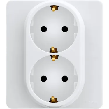 Розетка 2X2К+З немецкий стандарт 16 А 250 В INSPIRIA белая
