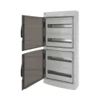 Щит настенный с дверцей 72 модулей IP65 серый с клеммным блоком 63А