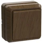 ОКТАВА Выключатель одноклавишный наружный дуб