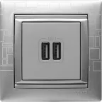 VALENA Рамка 1 пост алюминий модерн