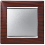 VALENA Рамка 1 пост темное дерево/серебро