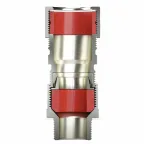 Взрывозащищенный кабельный ввод серии КА для бронированного кабеля М20х1,5 d:5,8-12мм D:9-17мм. Никелированная латунь IP66/IP68