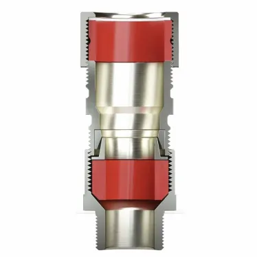 Взрывозащищенный кабельный ввод серии КА для бронированного кабеля М20х1,5 d:5,8-12мм D:9-17мм. Никелированная латунь IP66/IP68