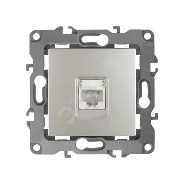 Розетка информационная 12-3107-15 RJ45,  перламутр (10/100/2500) |Б0019353 | ЭРА