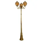 Светильник НТУ-3х60w столб Е27 IP44 черное золото