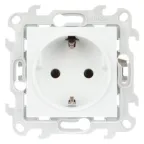 Розетка 2К+З без защитных шторок Push@Go, белый