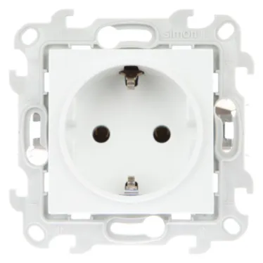 Розетка 2К+З без защитных шторок Push@Go, белый