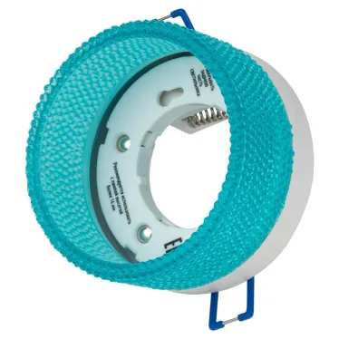 Светильник встраиваемый под лампу GX53 DK97 WH/Blue белый голубой