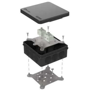 Коробка огнестойкая для о/п двухкомпонентная 60-0303-9005-FR6.0-4 Е15-Е120 100х100х40